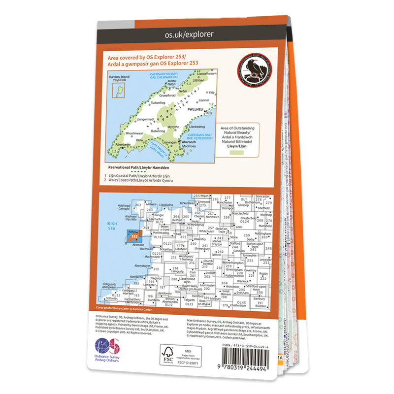 OS Explorer Map 253 - Lleyn Peninsula West-1